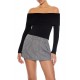 Ribbed Off-the-Shoulder Sweater Ribbed Off-the-Shoulder Sweater