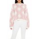 Marled Diamond Knit Sweater Marled Diamond Knit Sweater