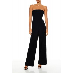 Lace-Up Strapless Jumpsuit