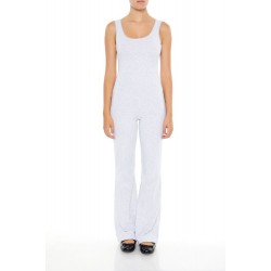 Sleeveless Flare-Leg Jumpsuit