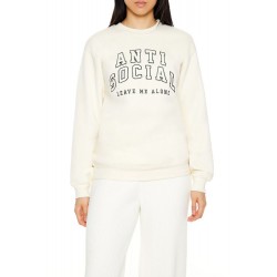 Embroidered Anti Social Pullover