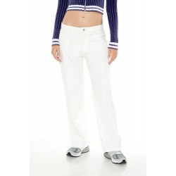Twill Mid-Rise Pants