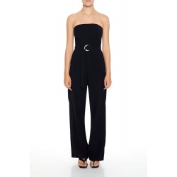 Belted Strapless Cargo Jumpsuit