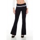 Striped Foldover Flare Leggings Striped Foldover Flare Leggings