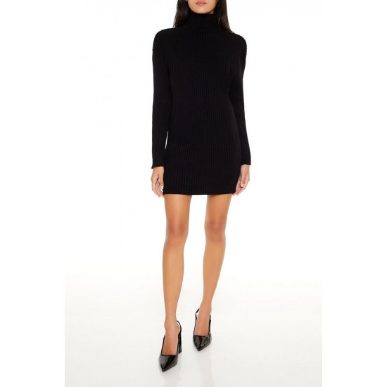 Turtleneck Mini Sweater Dress Turtleneck Mini Sweater Dress